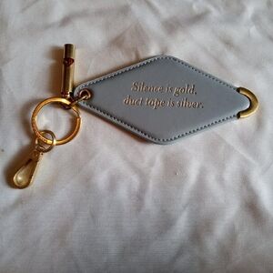 Match Daddy Gray and Gold Keychain with Quote
